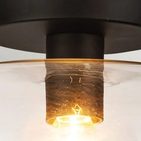 Alora Mood ALM-SYLVIA-SF-BK-CL - Plafoniera SYLVIA 1xE27/60W/230V nera