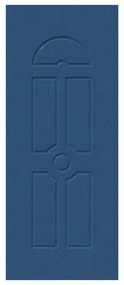 Pannello per porta d'ingresso P087 pellicolato pvc blu L 92  x H 210.5 cm, Sp 6 mm apertura reversibile