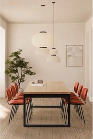 Tavolo da pranzo con piano effetto rovere 100x220 cm Rina – Marckeric