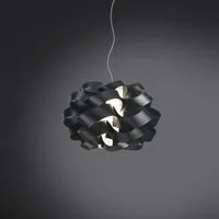 Sospensione Moderna 1 Luce Cloud D30 In Polilux Nero Made In Italy