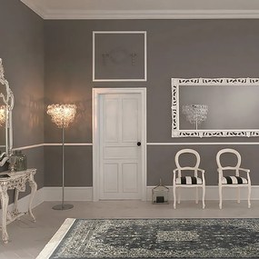 Tappeto Hereke 184 orientale in viscosa grigio, L 140 x L 100 cm