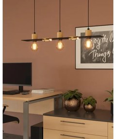 Eglo 43752 - Lampadario a sospensione con filo BRAMERTON 3xE27/40W/230V