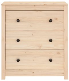 Credenza 70x35x80 cm in legno massello di pino