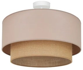 Duolla - Lampadario a plafone  BOHO 1xE27/15W/230V diametro 45 cm beige/marrone
