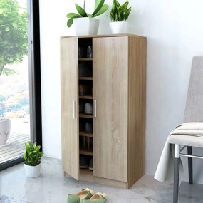 Scarpiera Con 7 Mensole Colore Rovere /