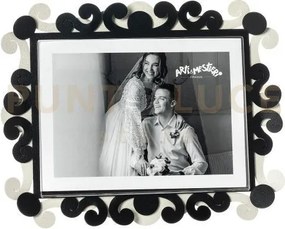 Portafoto koko grande orizzontale giada,bianco marmo