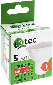 Lampadina LED Qtec GU10/5W/230V 4200K