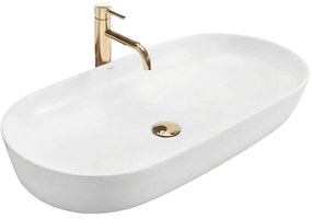 Lavabo da appoggio Rea Cleo 81 White