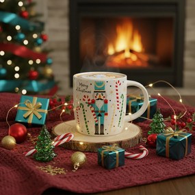 Tazza mug Schiaccianoci acquamarina 350 ml porcellana