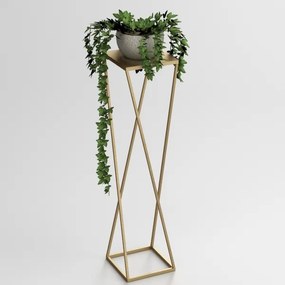 Portafiori 100x24 cm oro