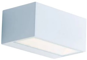 Applique led twin bianco 12w 900lm 4000k ip54 ugr 14x8,9x6,5cm