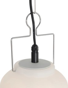Lampada da esterno intelligente a sospensione bianca 20 cm con Wifi A60 - Pion