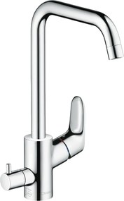 Miscelatore cucina 1jet monocomando 260 con valvola d'arresto CromoFocus M41 31823000 hansgrohe