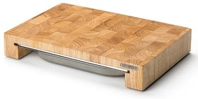 Continenta C4027 - Tagliere da cucina con ciotola 48x32,5cm gomma fig