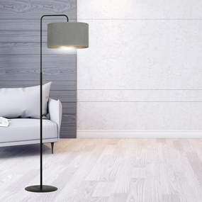 Piantana Contemporaneo Ganesha Acciaio Nero Grigio 1 Luce E27 Ip20