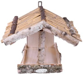 Mangiatoia da parete in legno per uccelli, altezza 24,5 cm - Esschert Design