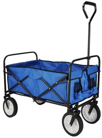 Carrello Pieghevole Blu 53,5x83x27 Cm /