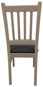 Sedia da pranzo SIMON rovere/grigio scuro