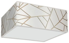 Plafoniera ZIGGY 3xE27/60W/230V bianca/oro