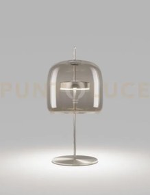 Jube lampada da tavolo p fume' trasparente acciaio satinato l2415 ...