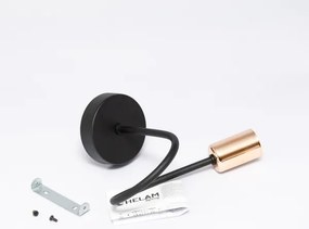 Applique TUBE 1xE27/15W/230V nero