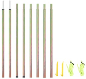 Aste Per Parasole A Vela 2 Pz 250 Cm Acciaio Zincato /