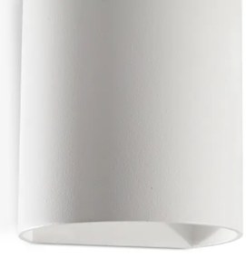 FARO 40522 - Applique SOLE 1xGU10/8W/230V bianco arrotondato