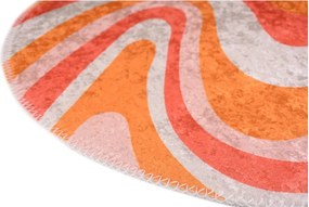 Tappeto rotondo arancione lavabile ø 120 cm Colors of Joy – Vitaus