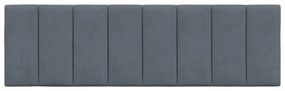 Cuscino testiera grigio scuro 160 cm in velluto