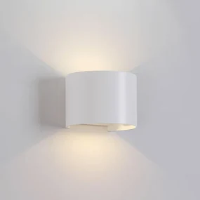 Applique LED moderno da esterno DAVOS ROUND grigio IP54, luce bianco naturale 91.6 lumen, MANTRA
