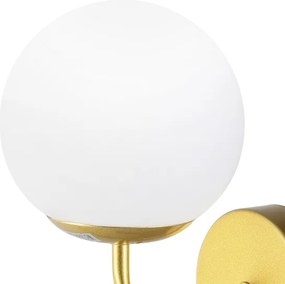 Brilagi - Lampada da parete MALIVA 1xE14/15W/230V dorata/bianca