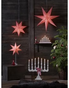 Markslöjd 8004 - Candelabro natalizio SVANEHOLM 7xE10/3W/230V bianco