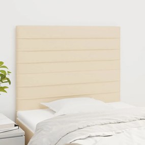 Testiera 2 Pz Crema 80x5x78/88 Cm İn Tessuto /