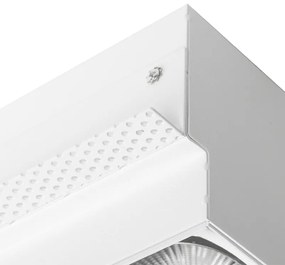 Faretto da incasso bianco GU10 AR111 senza cornice 2 luci - Oneon