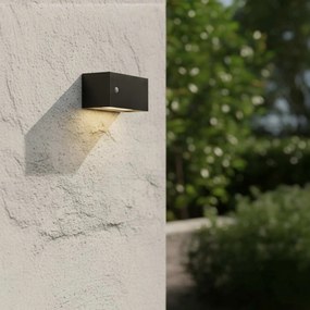 Applique BAND con Sensore Movimento E27 per esterno IP65 - Nera