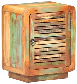 Comodino 40x30x50 Cm İn Legno Massello Di Recupero /