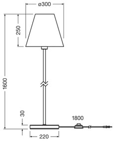 Ledvance - Lampada con piedistallo DECOR RAFFIA 1xE27/15W/230V bastone di rafia