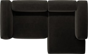 Divano angolare nero (con penisola a destra/con chaise lounge) Bergamo – Cosmopolitan Design