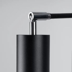 Sollux SL.1207 - Lampadario a sospensione con filo LEMMI 6xGU10/10W/230V nero