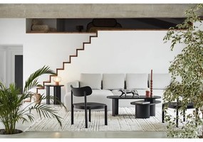 Tavolino nero in frassino 120x50 cm Nori - Teulat