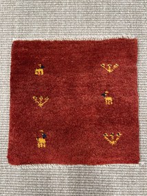 Gabbeh Tappeto persiano 40 x 40 Rosso (Iran) Annodato A Mano