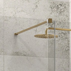 Porta doccia color oro senza telaio 160 cm | KNM4000G - KAMALU