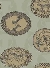 Cole & Son Carta da parati Matrinah - Gold/ Olive