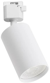 Faretto per sistema a binario monofase TIGER 1xGU10/10W/230V bianco