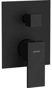 Sapho - Miscelatore doccia da incasso CUBEMIX nero opaco