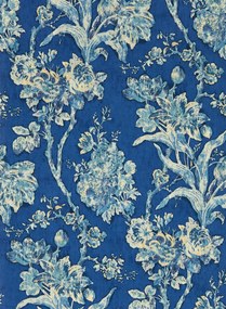 Sanderson Tapete Fringed Tulip Toile - Smalt