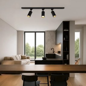 Faretto per binario TIGER 3xGU10/10W/230V, nero