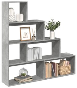 Libreria 4ripiani Grigio Cemento 143,5x29x143,5cm Truciolato /