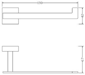 OMNIRES 8151BCR - Porta carta igienica LIFT cromo lucido