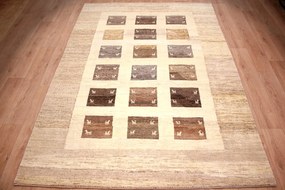 Gabbeh Tappeto 200 x 290 (Iran) Annodato A Mano